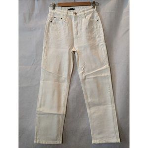 Wonlog NWT White Straight Leg Denim Jeans Size S